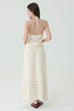 Stilllight textured gown set in beige