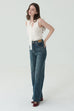 Tie me softly knit tank in white