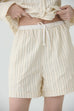 Leafline high-waisted shorts