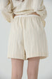 Leafline high-waisted shorts