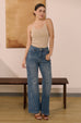 Chic Basic knit tank top in beige