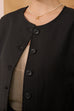Clean cut jacket in black