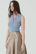 Blue breeze knit tank