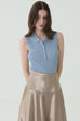 Blue breeze knit tank
