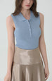 Blue breeze knit tank