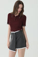 Effortless cut skirt in dark grey