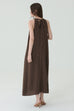 Angelina linen a line dress