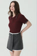 Effortless cut skirt in dark grey