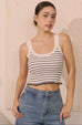 Only you stripes knit top tank