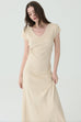 Sour cream knit dress in Beige