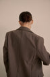 Take the lead stripe blazer in brown
