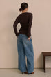 My boo V-neck cardigan in brown