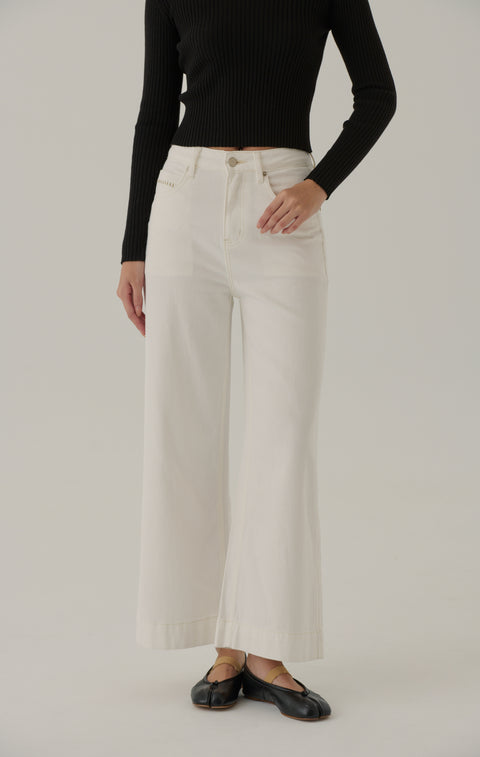 Leona white denim in White