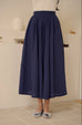 False alarm linen skirt in navy