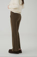 Wool blend flared pants in Green