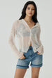Embroidery lace top in white