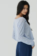 Toxic love cardigan in blue
