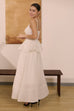 Take me on a date maxi dress in white