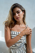Summer time stripes midi dress