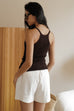 Soft line y-back tank in dark brown