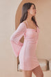 His heartbeat mesh dress in pink