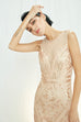 Party time rosegold sequin evening dress