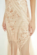 Party time rosegold sequin evening dress